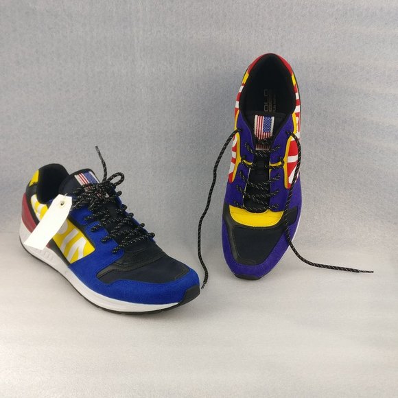 Polo Ralph Lauren Leather Suede Train-100 Tech Alpine Sneaker men14us/12uk=wmn15 - Picture 3 of 8